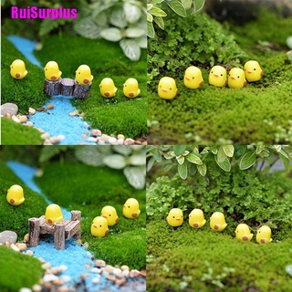 [Ruisurplus] 10 piezas Mini adornos de pollo para fiesta de pascua, resina, hadas, escena de jardín en miniatura