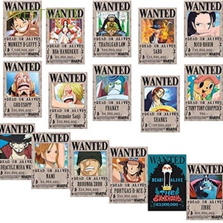 WESTGATE Sticker Toy Posters ACE Straw Hat Luffy Luffy Pirates Wanted Sanji 24 PCS/LOT Zoro Nami Robin SABO Luffy Jinbe