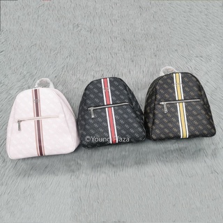 [Ready Stock] Guess Stripe Backpack Zip Women Mini Backpack