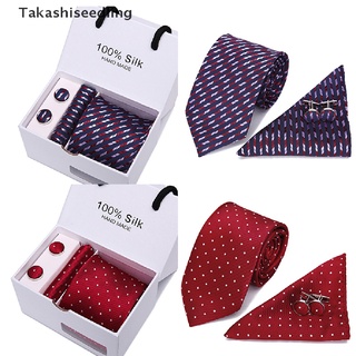 Takashiseedling/ 5x/set hombres corbata corbata Hanky gemelos conjuntos Formal boda fiesta de negocios productos populares