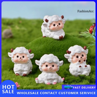 fsc_decoración de forma de oveja lindo lindo lindo micro paisaje musgo suculenta miniatura pequeño adorno para el hogar