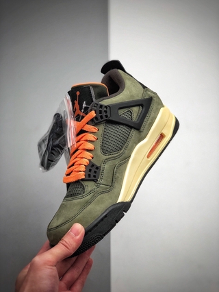 [Fast Delivery] Undefeated X Nike Air Jordan 4 Retro Sports Shoes Comfortable Versatile Running ShoesNike Basketball Sneakers (2)