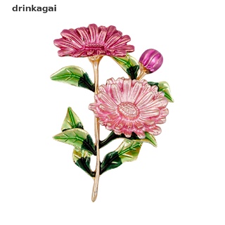[drinka] broche de margarita esmalte pin camisa collar pin joyería flores broche de boda regalo 471cl