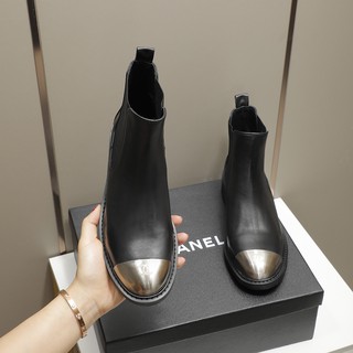 ✨ Alta Calidad Buenas Botas De Promoción/Chanel Cuero De Vaca Zapatos De Las Mujeres Otoño Invierno 2021
