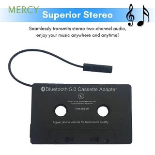 MERCY Support AAC/MP3/SBC Bluetooth V5.0 Adjustable Tape Player Bluetooth Cassette Receiver Wireless MP3 Player Aux Adapter Music Stereo USB Charging Car Audio/Multicolor