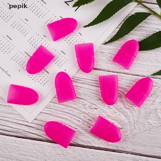 [pepik] 10 Pieces of UV Gel Makeup Remover Wrapped In Reusable Silicone Finger Cots [pepik] (5)