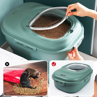 kacoom - contenedor de arroz para mascotas, para perro, gato, con tapa cl
