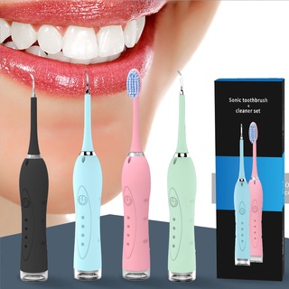 [listo stock] eléctrico sonic sarro cálculo de la placa removedor de dientes limpiador de manchas