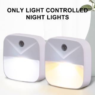 enchufe de la ue mini sensor automático enchufe luz ahorro de energía iluminación para dormitorio lámpara de pared en la noche de los niños dormitorio led noche