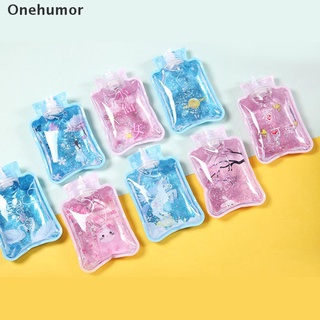 [Onehumor] Cartoon Cute Small Transparent Hot Water Bottles Portable Hand Warmer Water Bag .
