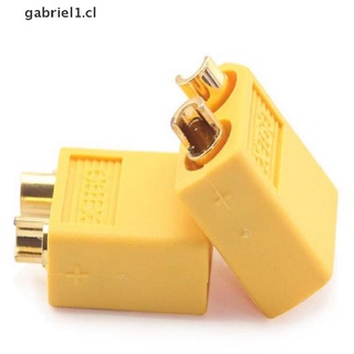 gabriel1: 5 conectores de bala bañados en oro xt60 macho hembra para batería rc [cl]