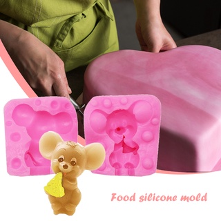 [aleación] molde de silicona 3d de dibujos animados para pastel de chocolate sugarcraft molde para hornear herramientas