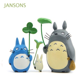 JANSONS PVC Totoros Cat Anime Figurine Model Model Toys Miniatures Doll ornaments Miyazaki Anime Toy Figures Gifts Studio Ghibli My Neighbor Figurine Hayao