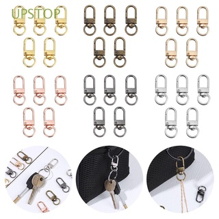 UPSTOP 5Pcs Hardware Bags Strap Buckles Bag Part Accessories Hook Lobster Clasp Jewelry Making Metal DIY KeyChain Split Ring Collar Carabiner Snap/Multicolor