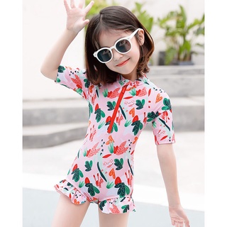 Girl's Swimsuit Children's One-Piece Bikini Swimsuit2021New High Elastic Quick Drying Clothes Little Girl Cute Swimsuit