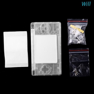 Will Kit completo de piezas de reparación de carcasa de carcasa de repuesto para Nintendo DS Lite NDSL