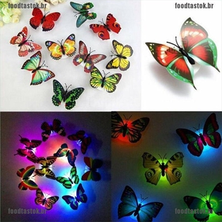 Wx-Nnf lámpara Colorida Led De noche con cambio De mariposa Para decoración De pared/habitación De hogar/escritorio/fiesta