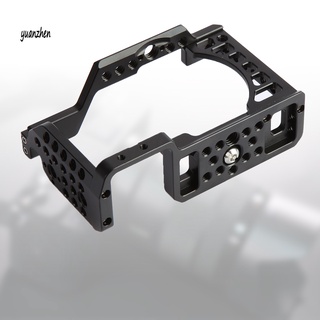 yzsxj_Detachable Camera Cage Arri Locating Hole Cold Shoe Mount 1/4 3/8 Threaded Holes Camera Stabilizer Extension Accessory for Sony A6400 ILCE-6400 (1)