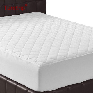 sábana protectora de colchón para cama individual/queen/king impermeable acolchada (2)