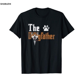 mens the dogfather akita inu perro papá camiseta padre día regalos shubuzhi hombres hacer camisetas