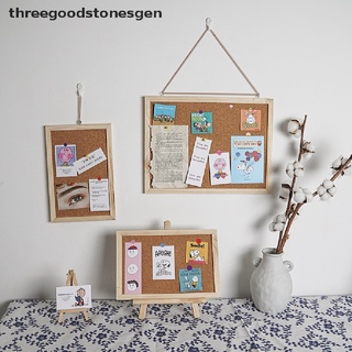 [threegoodstonesgen] carta de madera suave tablero de mensajes decoración postal foto pared corcho tablero memo board