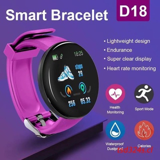 D18 Reloj Inteligente Redondo Impermeable Con Rastreador De Fitness/Bluetooth Para Hombre