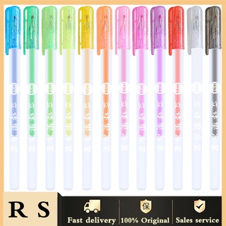 yanyujiace 6 bolígrafos de tinta de gelatina diy brillante herramienta de pintura de color dibujo suministros de papelería