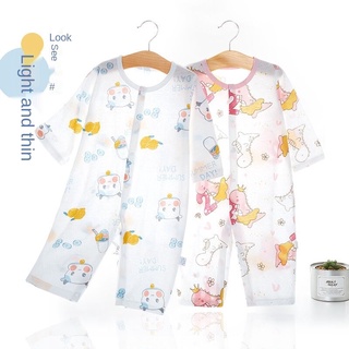 Bebé mono de verano Unisex bebé pijamas ropa de hogar de algodón puro peleles mameluco de aire acondicionado ropa recién nacido