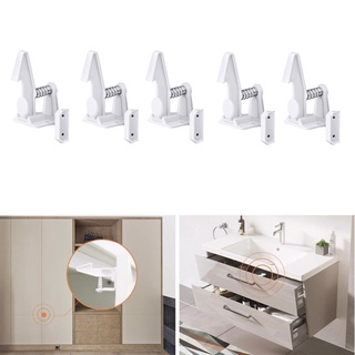 ongong 1 Set Cupboards Lock Invisible Safety Lock Strong Adhesive Child Safety Lock for Cabinet