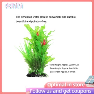Ddhihi acuario simulación Artificial plantas de agua de seguridad para tanque de peces decoración paisaje