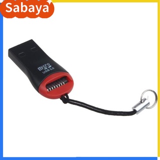 Pinangay Mini adaptador portátil USB 2.0 Micro Secure Digital SDHC TF lector de tarjetas de memoria