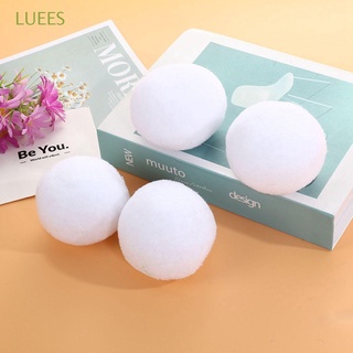 LUEES Kids Adults Fake Snowballs Game Children Gift Educational Toys Realistic White Plush 50Pcs Indoor Outdoor Soft Christmas Decoration