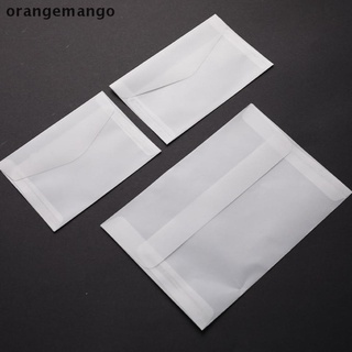 orangemango 10 unids/lote semitransparente sobres de papel para bricolaje postal tarjeta de almacenamiento de regalo cl (6)