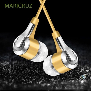 MARICRUZ 1.2m Bass Auriculares Estéreo Deporte In-Ear Manos Libres Graves Profundos Teléfonos Inteligentes Metal 3,5 Mm Jack Control Alámbrico/Multicolor