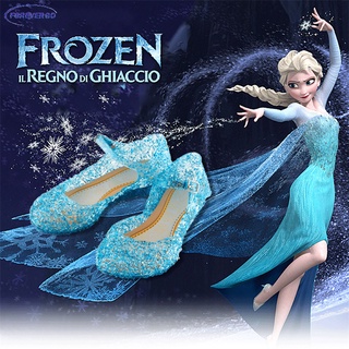 Re Frozen Elsa zapatos niños niñas verano sandalias cristal princesa zapatos de los niños Cosplay etapa rendimiento zapatos de baile