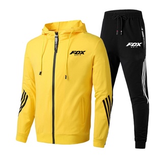 new fox maillot ciclismo chándal cremallera sudadera chaqueta + pantalón ropa deportiva trajes