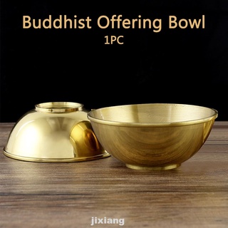 Suave decoración del hogar utensilios de cocina templo dios buda adoración discípulos agua arroz budista ofrenda tazón (1)
