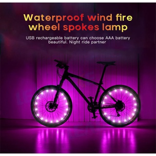 20 Luces LED Para Bicicleta , Ciclismo , Llanta , De Rueda , Intermitentes , Radios