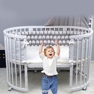 Dormitorio cómodo niños recién nacidos bebé decoración del hogar cuna Protector (6)
