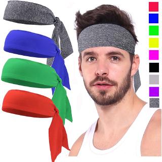 Banda De cabeza/banda deportiva De color sólido Para correr/correr/tenis/tenis (1)