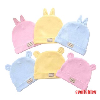 [hott] baberos de algodón y sombreros recién nacidos de 3 colores para bebé de 0-3 meses