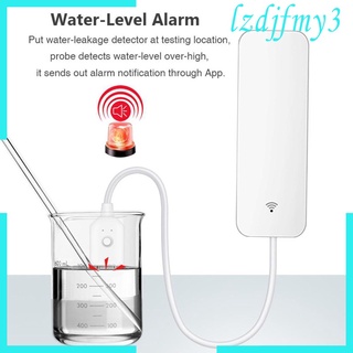 Cozylife Smart WiFi Sensor de fugas de agua Sensor de fugas de inundación nivel de alarma Detector de desbordamiento
