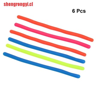 [shengrongyi] 6 piezas de fideos elásticos alivio de presión de juguete de ventilación de fideos anti-st (2)