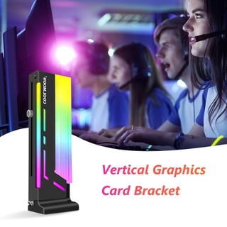 DA Coolmoon LED GPU Holder Graphics Card Bracket RGB Vertical Graphic Card Holder