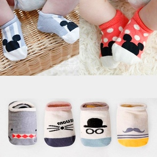 Lbc 1 par de calcetines para niños de algodón de silicona antideslizante bebé Invisible calcetines cortos para 0-4 años (1)