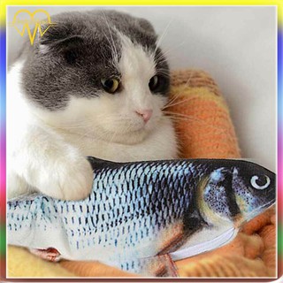 Creativo Juguete 3D con forma de pez para gato Simulación de pez de peluche Almohada de pez para gato *3CKINGDOM