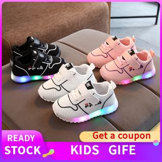 Zapatos de los niños y niñas zapatos deportivos de moda zapatos para correr luz LED zapatos suaves lindos zapatos de niños