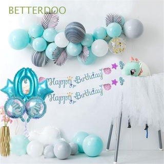 BETTERDOO 5pcs Inflatable Helium Balloon New Year 32inch Aluminum Foil Happy New Year Number DIY Gifts Home Decor Birthday Party Supplies Hot Mermaid