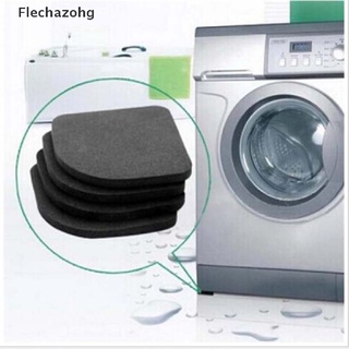 [flechazohg] 4 almohadillas de silencio para lavadora, nevera, antideslizantes, antivibración, caliente