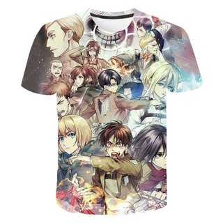 Camisa 3d Attack On Titan Anime Ropa Camiseta Shingeki No Kyojin Camisetas Manga Para Hombres Tops Hombre Streetwear Masculina (5)